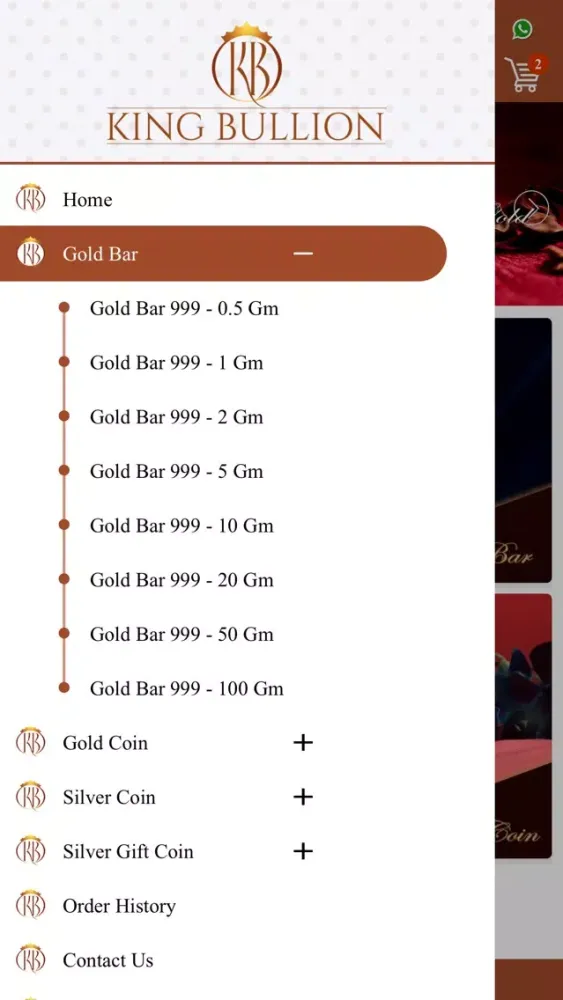 King Bullion Ekran Görüntüleri