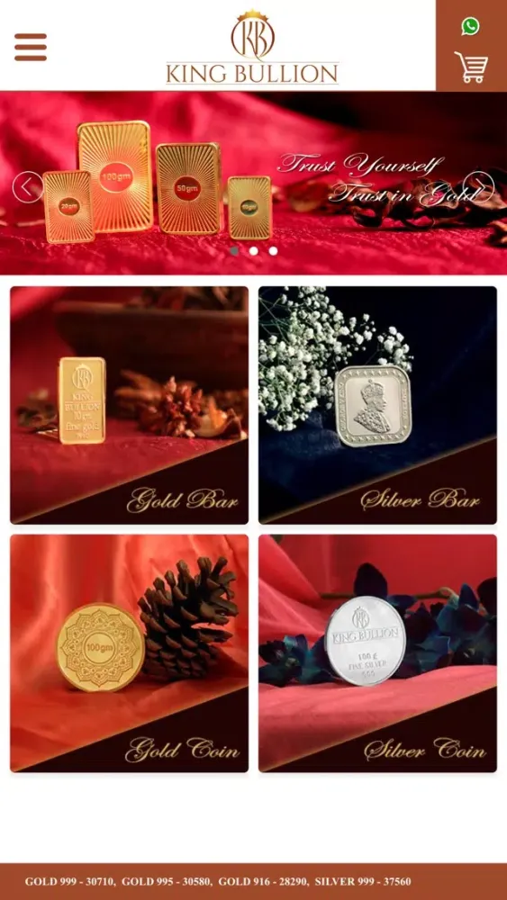 King Bullion Ekran Görüntüleri