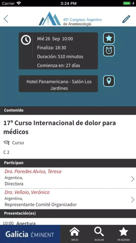 Screenshot di Anestesia Bariloche 2018