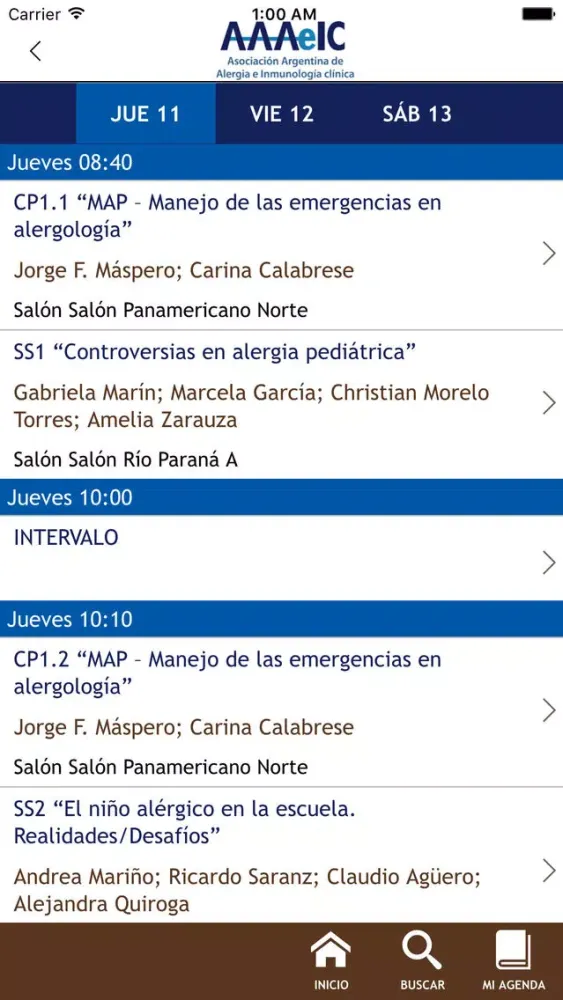 Congreso Anual AAAeIC 2016 Screenshots