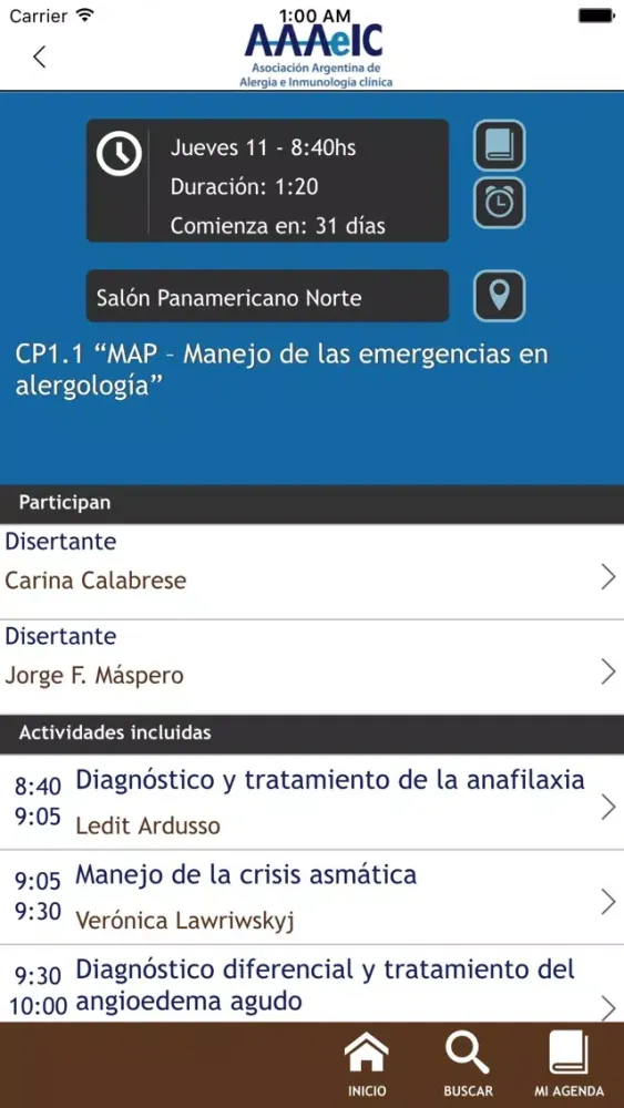Congreso Anual AAAeIC 2016 Screenshots