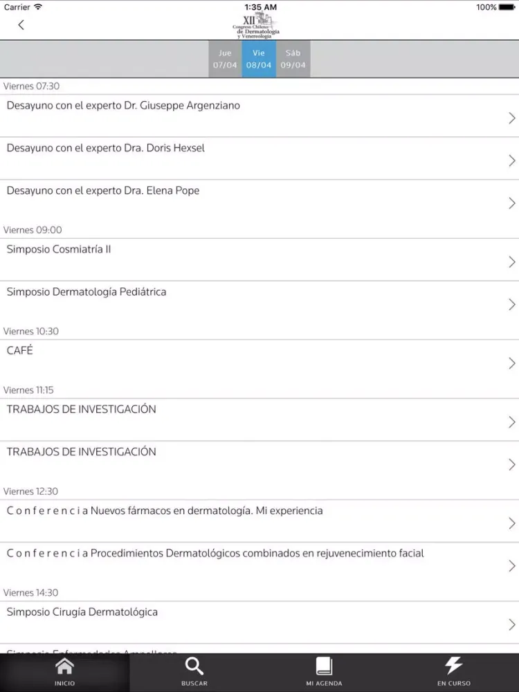 صور Dermatología 2016 - Chile iPad 