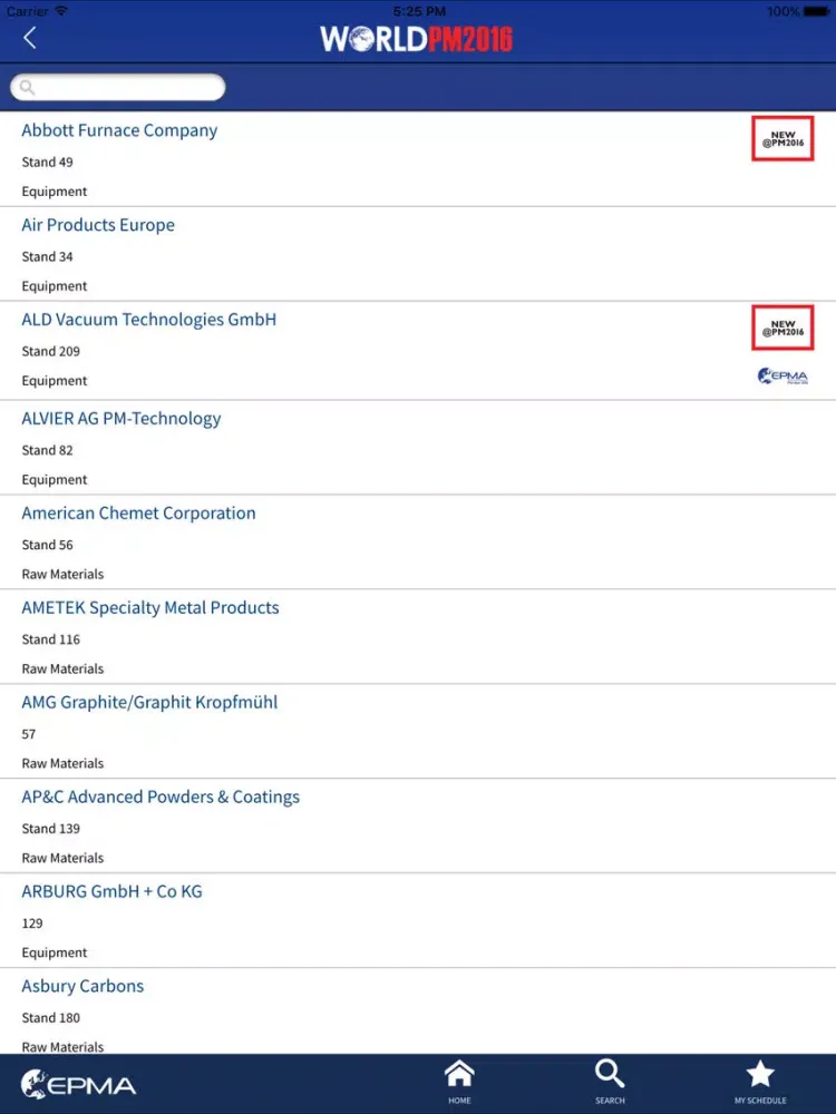 Ảnh chụp màn hình của World PM2016 iPad 