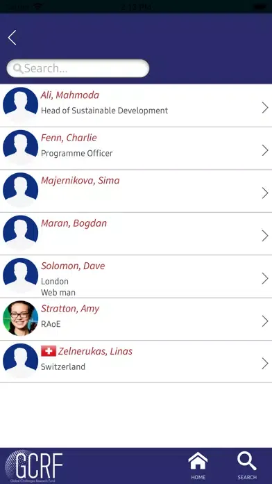 Screenshot di Frontiers symposium