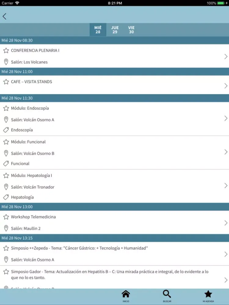 XLV CONGRESO GASTROENTEROLOGÍA iPad  スクリーンショット