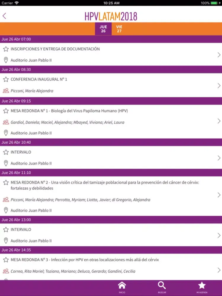 Captures d'écran de HPV 2018 iPad 