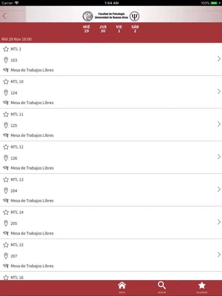 CONGRESO DE PSICOLOGÍA UBA iPad  스크린샷