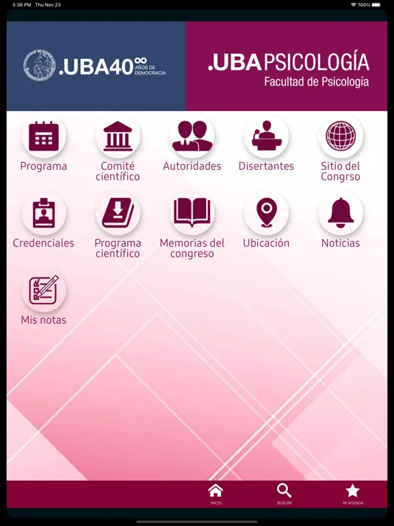 Congreso de Psicología iPad 应用截图