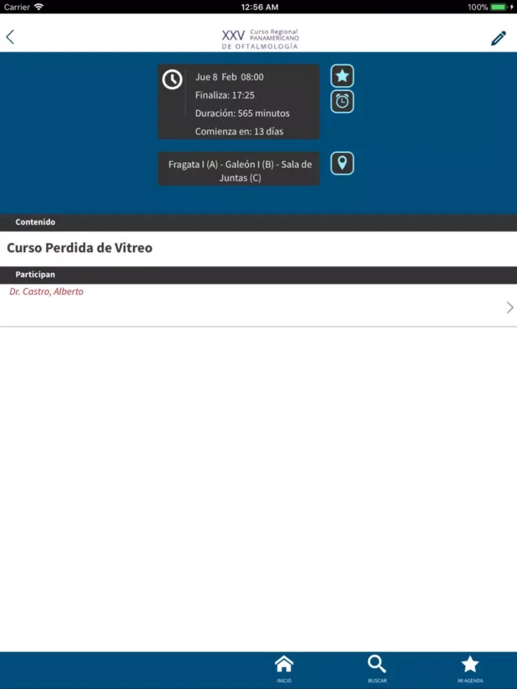 Regional PAAO iPad  Screenshots