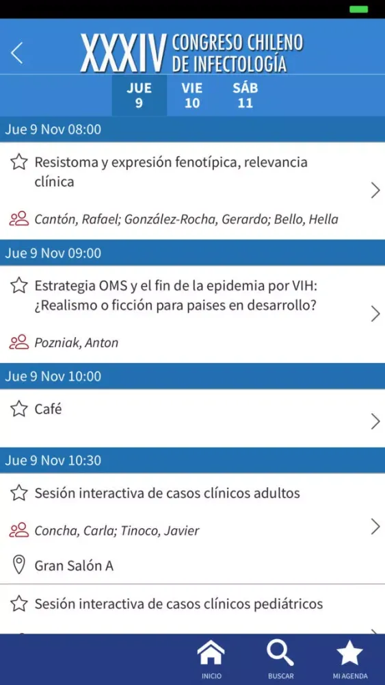 Скриншоты CONGRESO INFECTOLOGÍA 2017