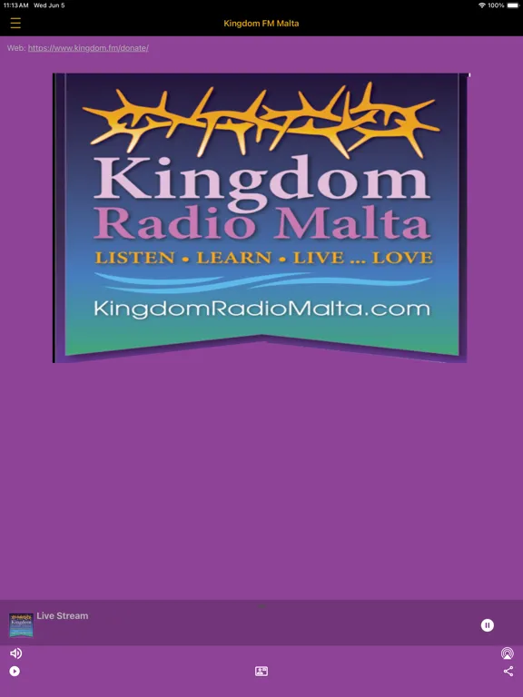 Kingdom Radio Malta iPad  Ekran Görüntüleri