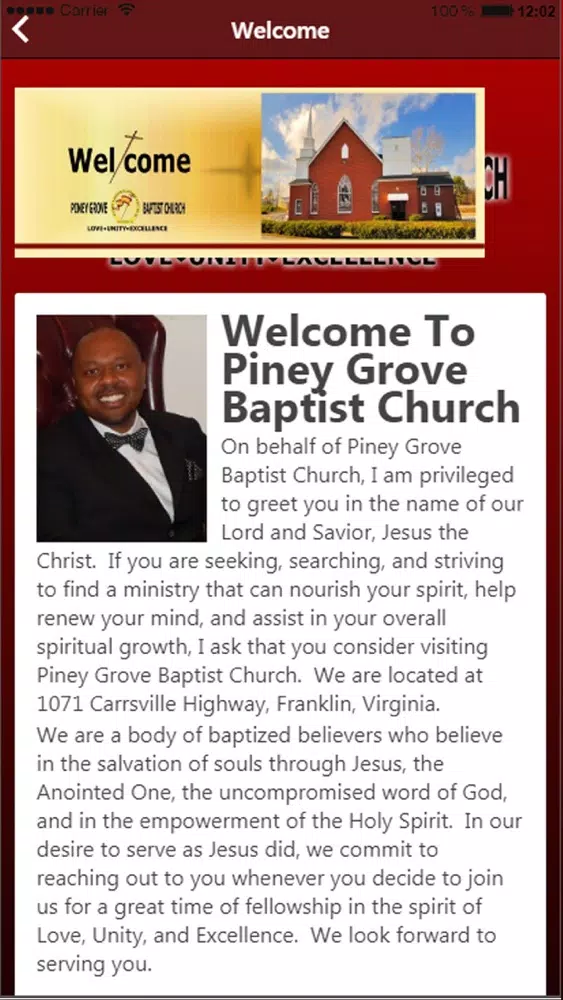 Capturas de tela do Piney Grove Baptist Church