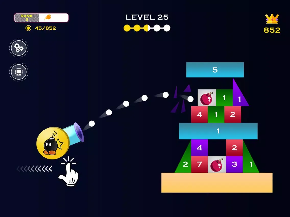 Shoot Tower - Block balls fire iPad  Ekran Görüntüleri