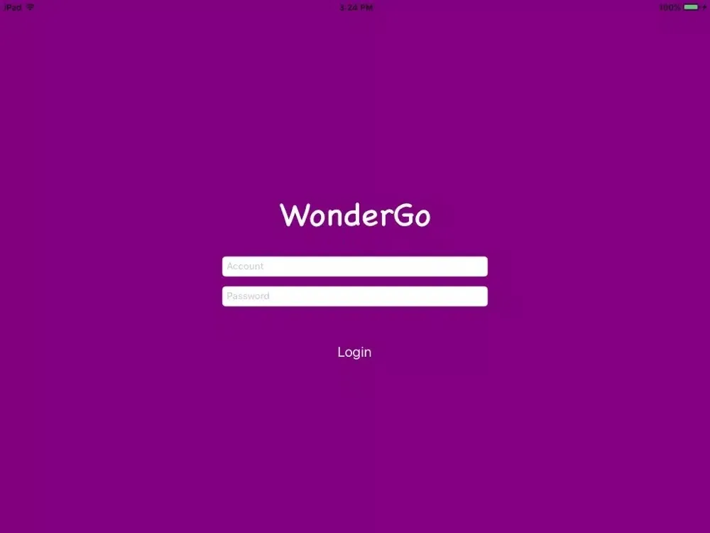 Tangkapan layar WonderGo iPad 