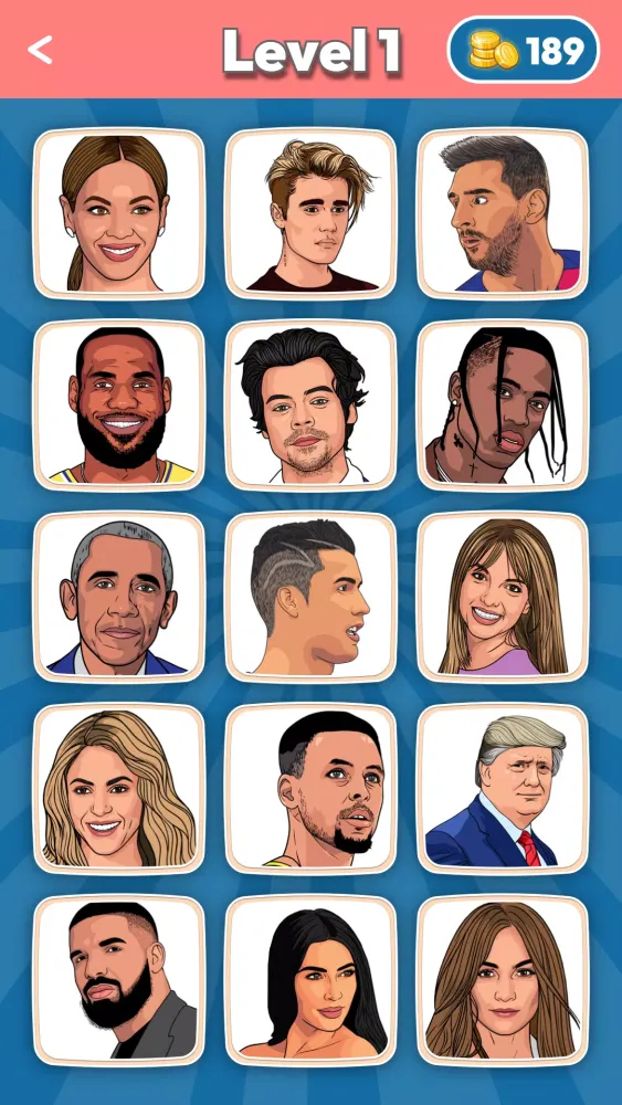 Zrzuty ekranu Guess the Celebrities