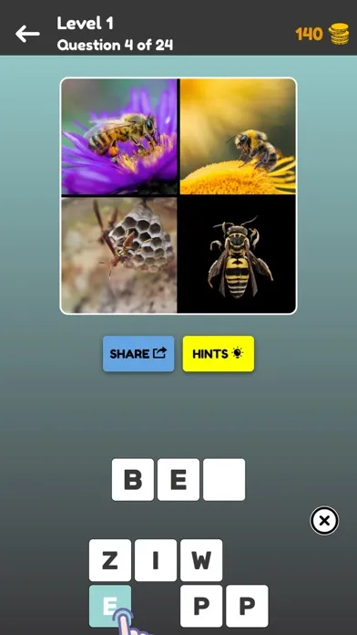 تصاویر Quiz: 4 Pics Game