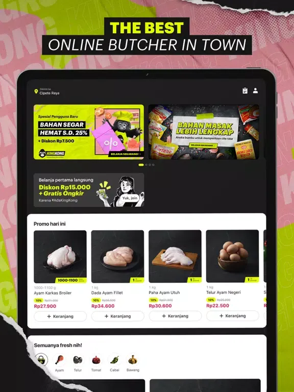 KingKong Meats iPad 应用截图