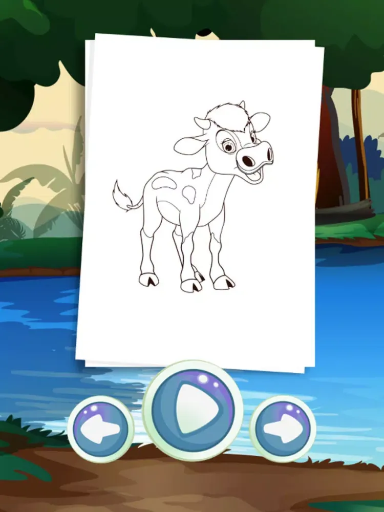 Screenshot di Animal cartoon coloring books for kids iPad 