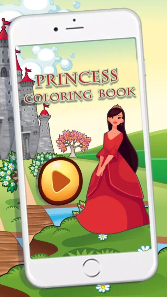 Ảnh chụp màn hình của Beautiful Princess Coloring Book