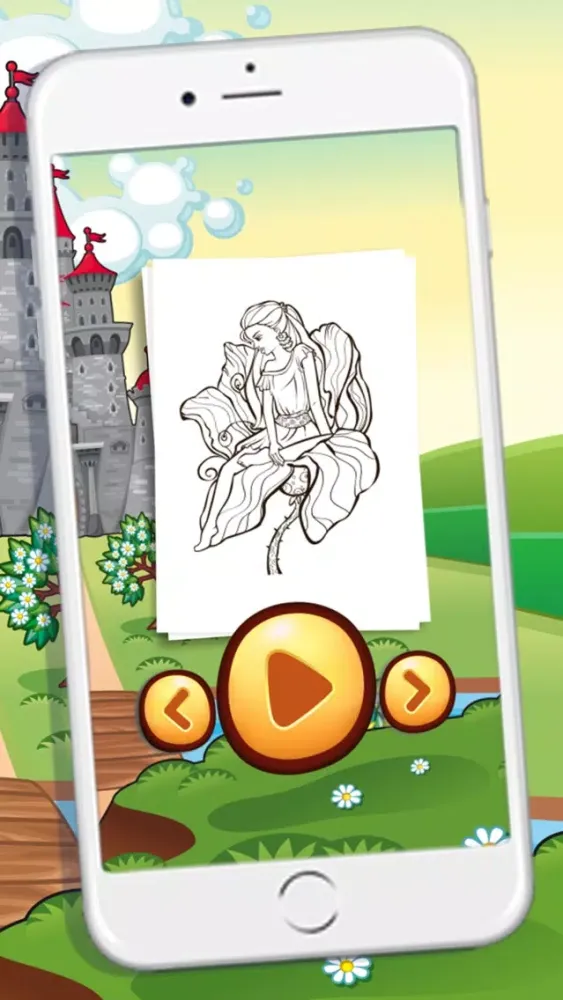Ảnh chụp màn hình của Beautiful Princess Coloring Book