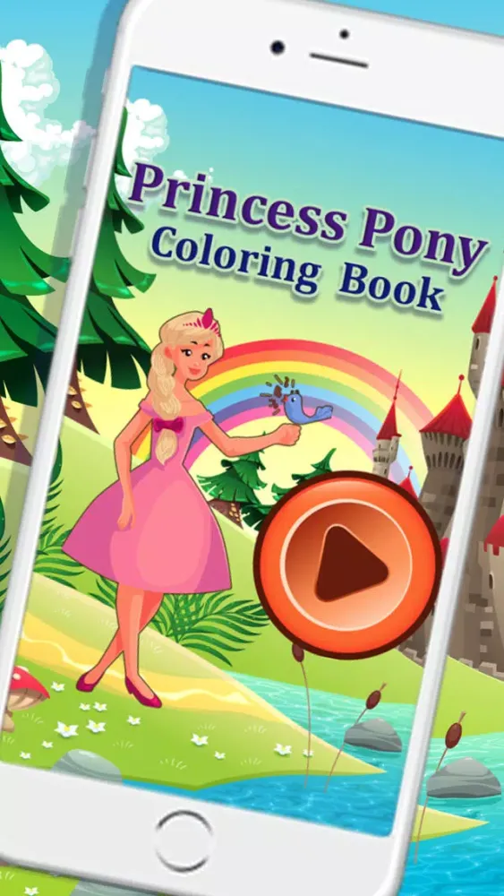 Princess Pony Coloring book for kids Screenshots