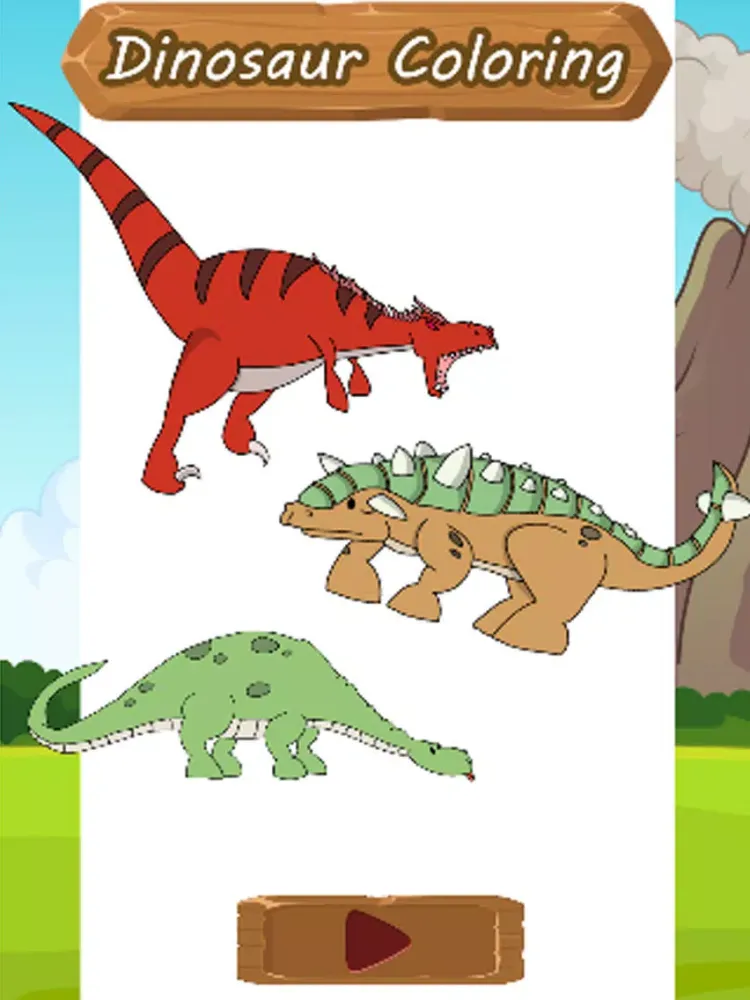 Dinosaur Coloring Kid Book iPad  Screenshots