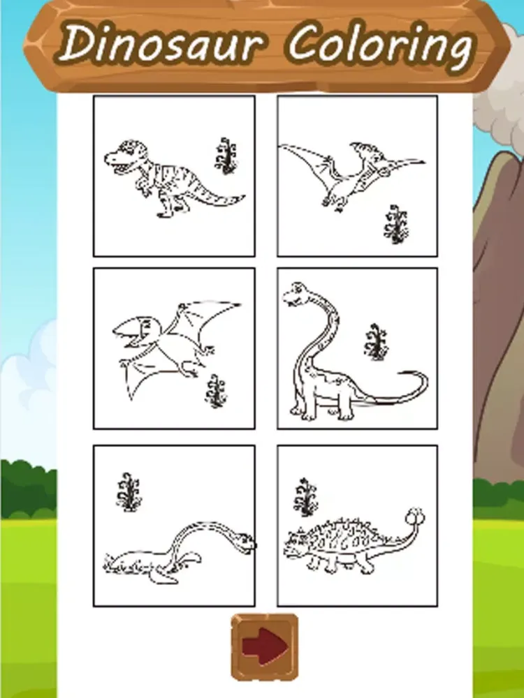 Dinosaur Coloring Kid Book iPad  Screenshots