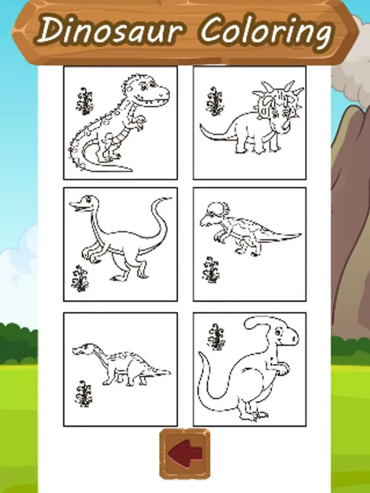 Dinosaur Coloring Kid Book iPad  Screenshots