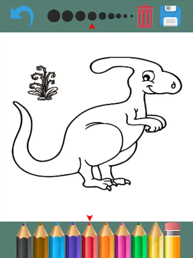 Dinosaur Coloring Kid Book iPad  Screenshots