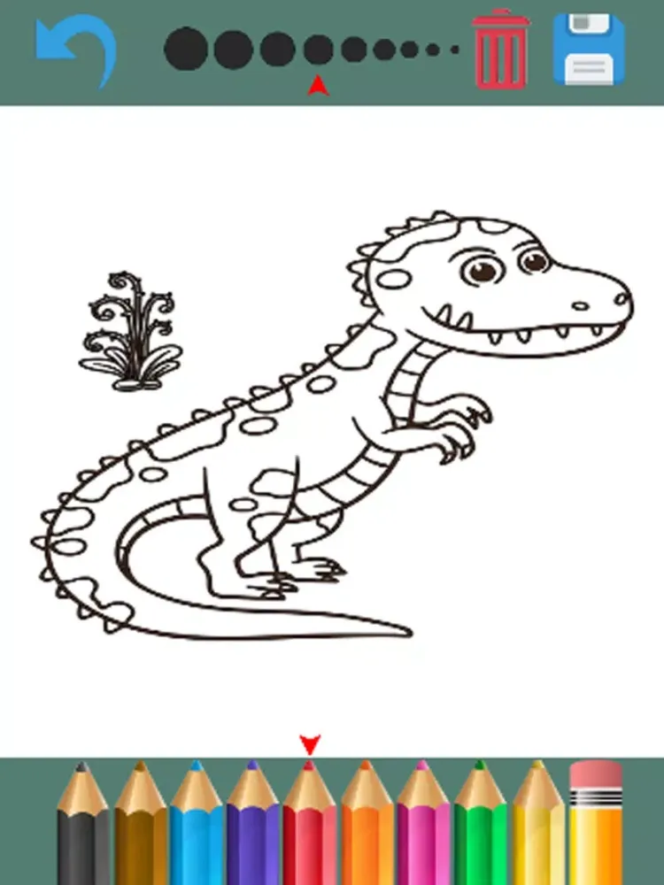 Dinosaur Coloring Kid Book iPad  Screenshots