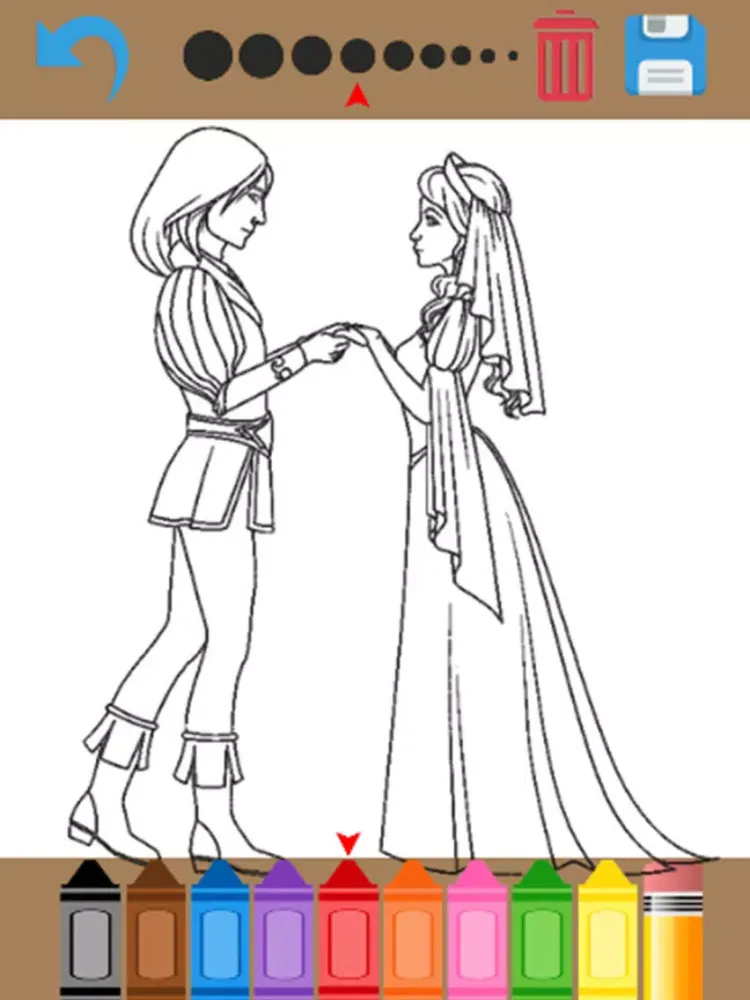 Princess Coloring Pages 1 iPad  Screenshots