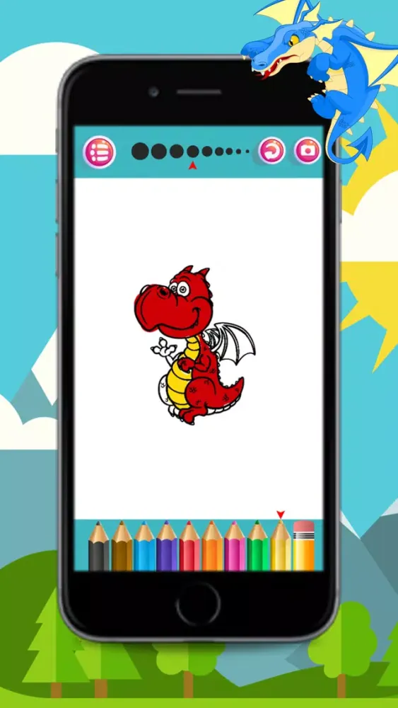 Tangkapan layar Dragons coloring books for kids