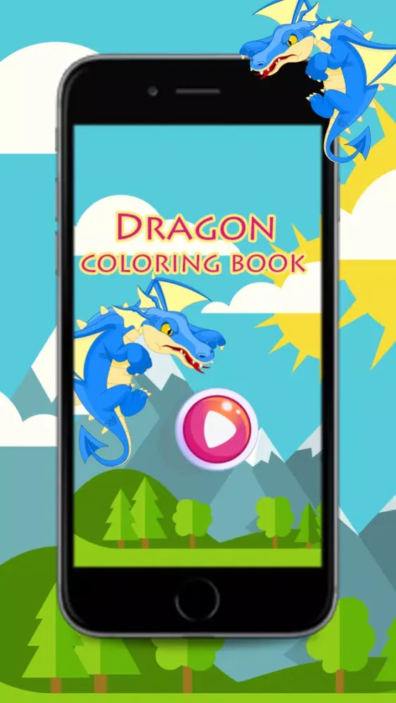 Tangkapan layar Dragons coloring books for kids