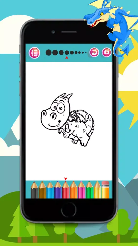 Tangkapan layar Dragons coloring books for kids