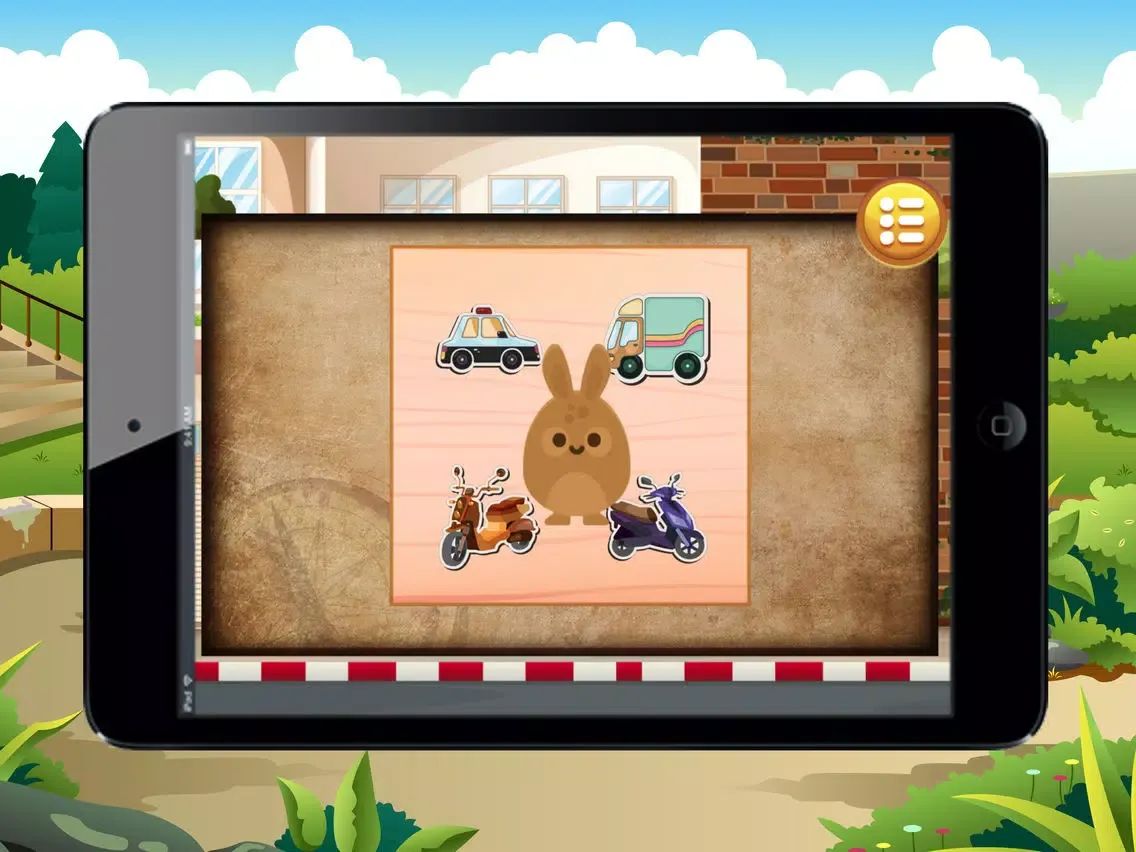 ภาพหน้าจอของ Car And Motorcycle Shadows Games for kids iPad 