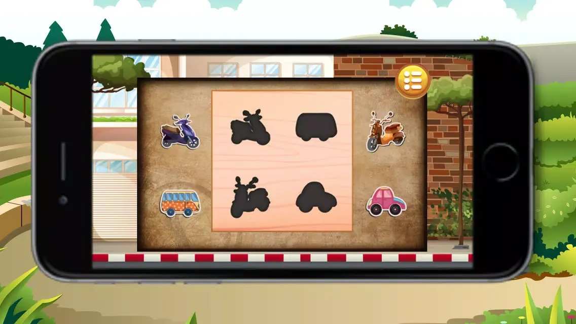 ภาพหน้าจอของ Car And Motorcycle Shadows Games for kids