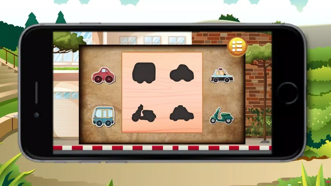 ภาพหน้าจอของ Car And Motorcycle Shadows Games for kids