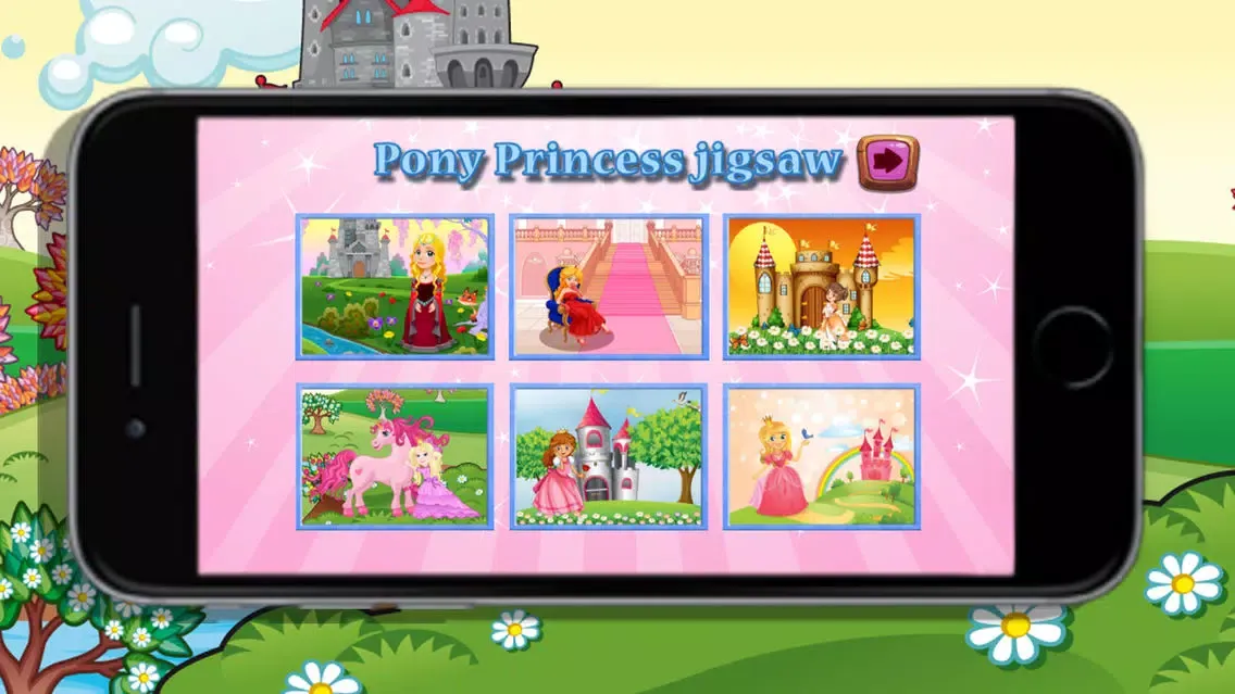 Princess And Pink horse Jigsaw Puzzles Games Screenshots