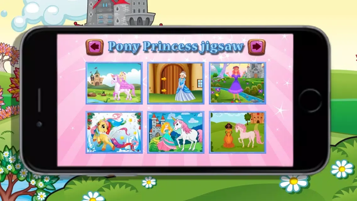 Princess And Pink horse Jigsaw Puzzles Games Screenshots
