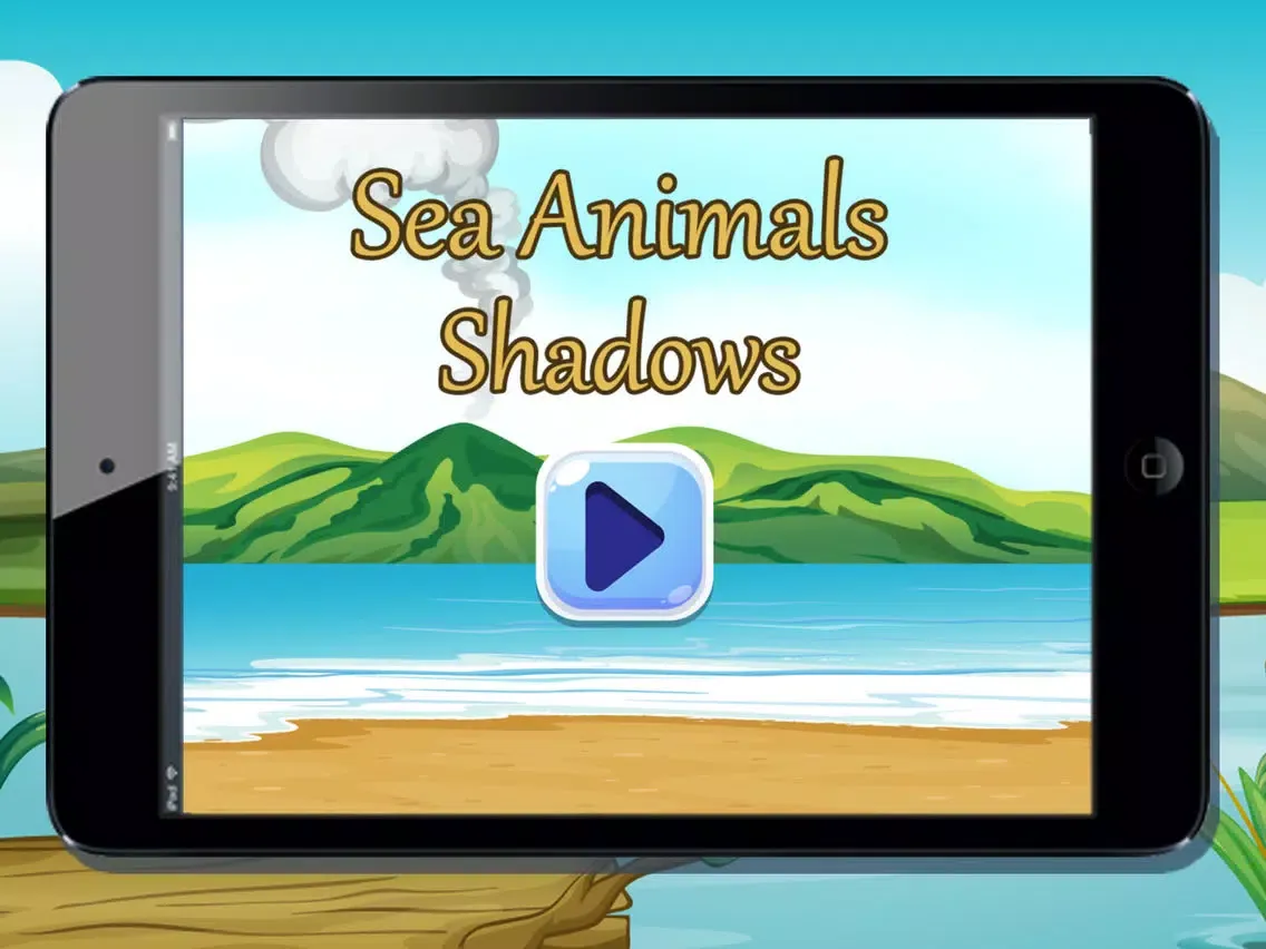 Sea Animals Shadow Puzzles Games for kids iPad  سکرین شاٹس