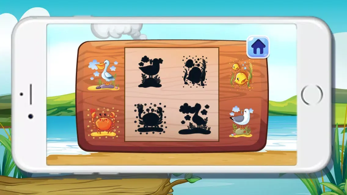 Sea Animals Shadow Puzzles Games for kids سکرین شاٹس