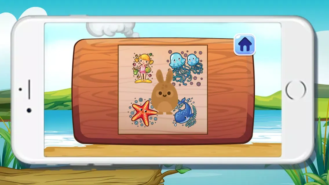Sea Animals Shadow Puzzles Games for kids سکرین شاٹس