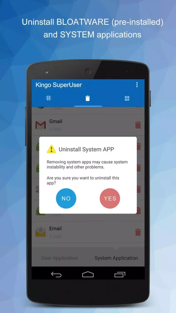 SuperUser スクリーンショット