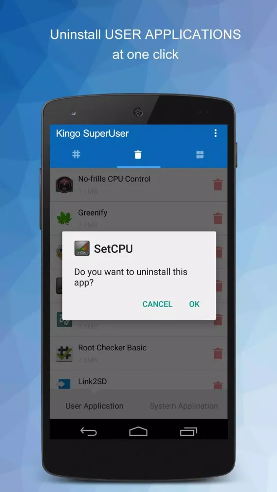 SuperUser スクリーンショット