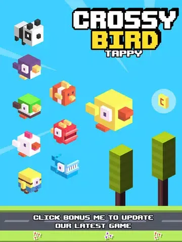 Crossy Tiny Bird Tappy - Sky Surfers Jumping iPad  Ekran Görüntüleri