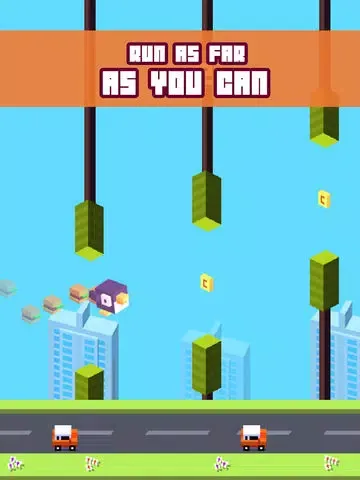 Crossy Tiny Bird Tappy - Sky Surfers Jumping iPad  Ekran Görüntüleri