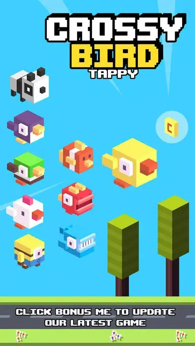 Crossy Tiny Bird Tappy - Sky Surfers Jumping Ekran Görüntüleri