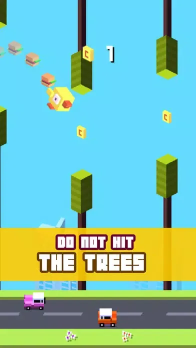 Crossy Tiny Bird Tappy - Sky Surfers Jumping Ekran Görüntüleri