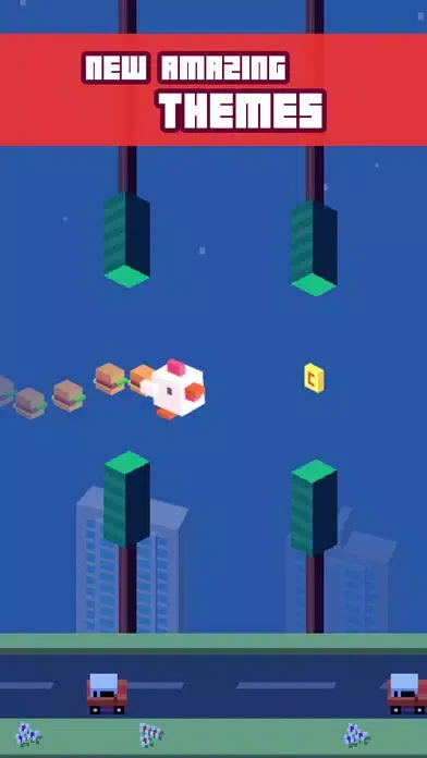 Crossy Tiny Bird Tappy - Sky Surfers Jumping Ekran Görüntüleri