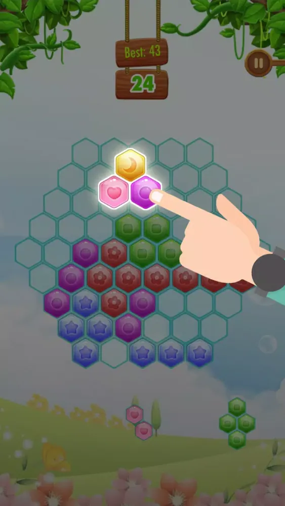 Screenshot di Hexic Mania-Hexagon Fit:10/10